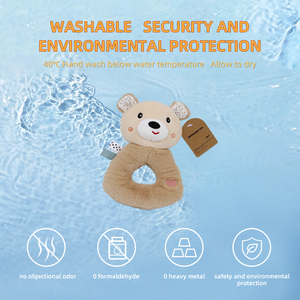 Nouvellement conçu unisexe en peluche ours <span class=keywords><strong>hochet</strong></span> jouet musical jouet sensoriel pour bébé jouets 0-12 mois en peluche bébé <span class=keywords><strong>hochet</strong></span> - Product Image 3