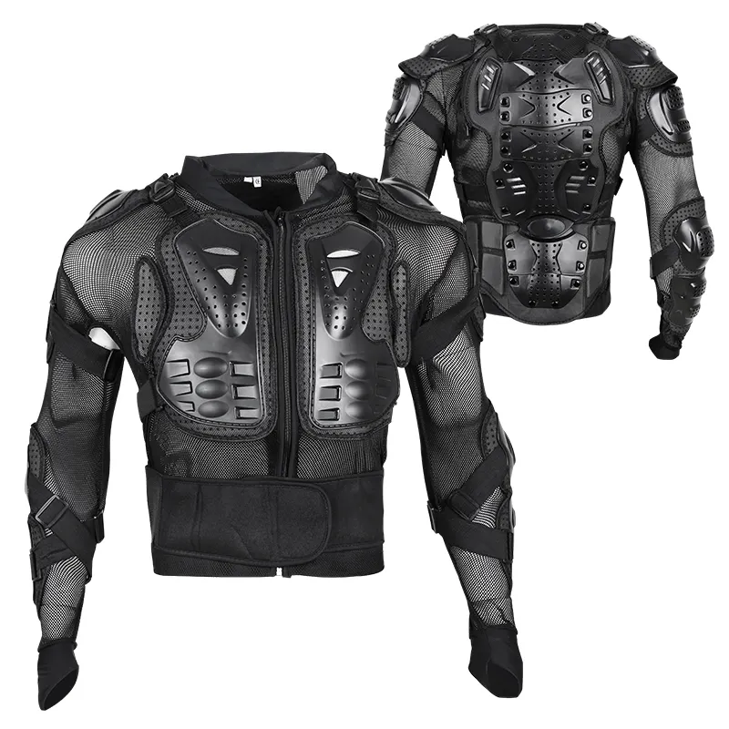 Resistente al desgaste Motocross Biker Race Riding Motorbike Wear Gear Motorcycle & Auto Racing Armor Black Sportswear Adultos Armor Suit