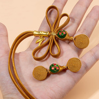 Boutons chinois rembourrés et noués à la main, 3D, pour costumes de mariée, Qipao, Cheongsam, Hanfu, Tang Suit, à coudre sur col mandarin et gilet