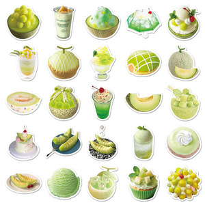 50 Uds. Promoción de Fábrica, Pegatinas de PVC Impresas Personalizadas con Diseño de Matcha, Estilo LNS, Verdes y Frescas, para Decoración del Hogar, Reutilizables e Impermeables - Product Image 3