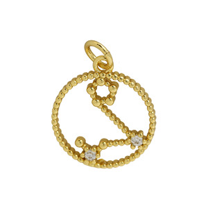 Moda astrologia stella ciondolo zodiaco moneta rotonda <span class=keywords><strong>oroscopo</strong></span> collana bracciale gioielli per fare accessori forniture - Product Image 6
