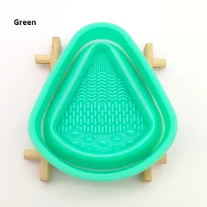 Bol de nettoyage pliable en silicone pour pinceaux de maquillage, tampon exfoliant, outil de nettoyage de masques et cosmétiques pour usage domestique - Product Image 6