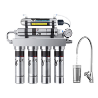 Système de filtration d'eau UV à 6 étages OEM, purificateur électrique en acier inoxydable pour l'eau potable à domicile et à l'hôtel