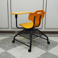 Chaise d'étude universitaire avec tablette d'écriture, mobilier de salle de classe, chaise d'étudiant pour l'éducation
