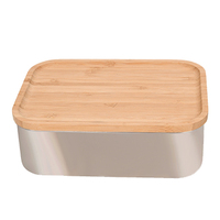 Boîte à lunch bento pour enfants, double compartiment, en acier inoxydable, compatible micro-ondes, avec logo personnalisé, pour la rentrée scolaire