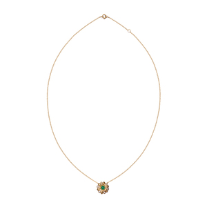 Collier pendentif fleur avec diamant, prix direct usine, assurance qualité, cadeau tendance - Product Image 2