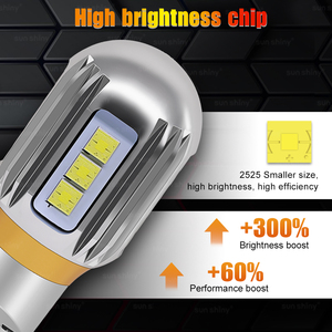 Độc quyền sản phẩm sáng tạo lần lượt tín hiệu đèn T15 Xe LED CANBUS bóng đèn cơ sở T10 T15 T20 1156 1157 3156 3157 7440/3 LED trắng - Product Image 2