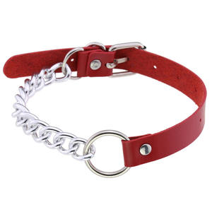 טרנדי קסם עגול גותי צווארון עצם הבריח שרשראות תכשיטי גותי סגסוגת שרשרות עור Harajuku נשים פאנק קולר <span class=keywords><strong>Emo</strong></span> שרשרת - Product Image 2