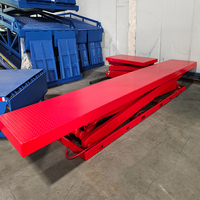 Plateforme élévatrice à ciseaux hydraulique électrique fixe, table élévatrice stationnaire en acier au carbone robuste pour la manutention des matériaux en entrepôt