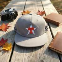 Casquette de baseball 5 panneaux personnalisable avec logo, visière plate, 100 % coton sergé, non structurée, ajustable, haute performance, pour marques, vente en gros