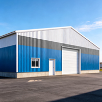 Nave Industrial Prefabricada de Acero de Gran Envergadura, Ahorro de Energía, Aislamiento Térmico, Estructura Metálica para Fábrica/Taller