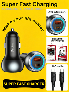 Nuovi Prodotti di Tendenza: Caricabatterie da Auto Compatto da 68W Super Veloce per <span class=keywords><strong>iPhone</strong></span> 17/16/15 <span class=keywords><strong>Pro</strong></span> Max e S25/S24 Pad <span class=keywords><strong>Pro</strong></span> - Product Image 2