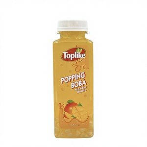 Food Beverage Wholesale Price Popping Boba Bubble Mango Juice Drink 350ml Manufacturer Private Label OEM ODM Soft Drinks