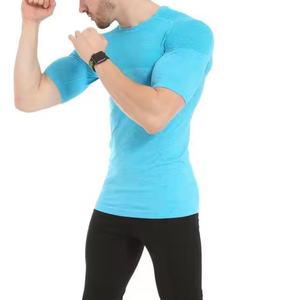 T-shirt Slim Fit pour Homme en Coton, Décolleté tombant, Muscle Tee, Vêtement de Sport, Logo Personnalisé de Qualité, T-shirt Uni pour Homme - Product Image 5