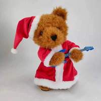 Jouet en peluche électrique ours chanter danse ours de noël fête de vacances décoration cadeau cadeau pour enfants poupée ours ornement