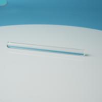 Lentille transparente de tige de guide de lumière en verre optique résistant à la température de Borosilicate élevé de forme personnalisée d'usine pour laboratoire