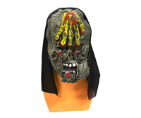 Sifflements effrayants, visages fantomatiques, bal masqué terrifiant, nonnes, couvre-chefs de la mort, fête d'Halloween, horreur