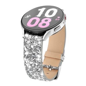Fasce di Bling compatibili <span class=keywords><strong>Samsung</strong></span> Galaxy <span class=keywords><strong>Watch</strong></span> 7 6 5 <span class=keywords><strong>4</strong></span> <span class=keywords><strong>Band</strong></span> 40mm 44mm classico 43mm 47mm 46mm 42mm Glitter pelle 20mm fasce donne - Product Image 6