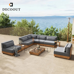 Meubles de patio en teck d'extérieur populaires <span class=keywords><strong>Canapé</strong></span> en teck avec <span class=keywords><strong>mousse</strong></span> à séchage rapide - Product Image 4