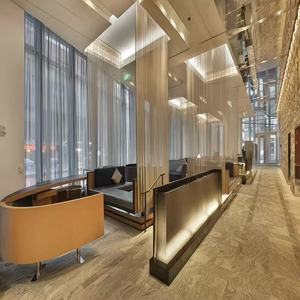 Architectural Decorative <strong>Mesh</strong> Aluminum Spiral Woven Wire <strong>Mesh</strong> Screen for Partition, Cascade Curtain &amp; Interior Room Divider - Product Image 1