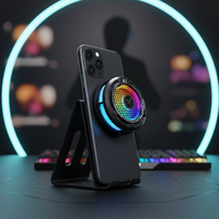 Refroidisseur de téléphone gaming F47 avec contrôle de température IA, radiateur mobile, lumière RGB, affichage numérique, clip portable pour téléphone