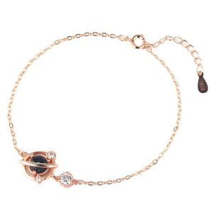 Pulsera con diseño de planeta azul profundo y cielo estrellado cósmico para mujer, joyería de regalo con diseño de aleación de zinc - Product Image 5