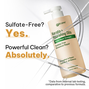 Shampooing <span class=keywords><strong>doux</strong></span> sans sulfate Gocare Private Label, formule italienne, kératine, huiles naturelles, soin des cheveux, adapté aux cuirs chevelus sensibles - Product Image 6