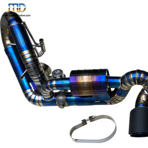 保时捷GT3性能外部配件蓝色钛排气背 - Product Image 2