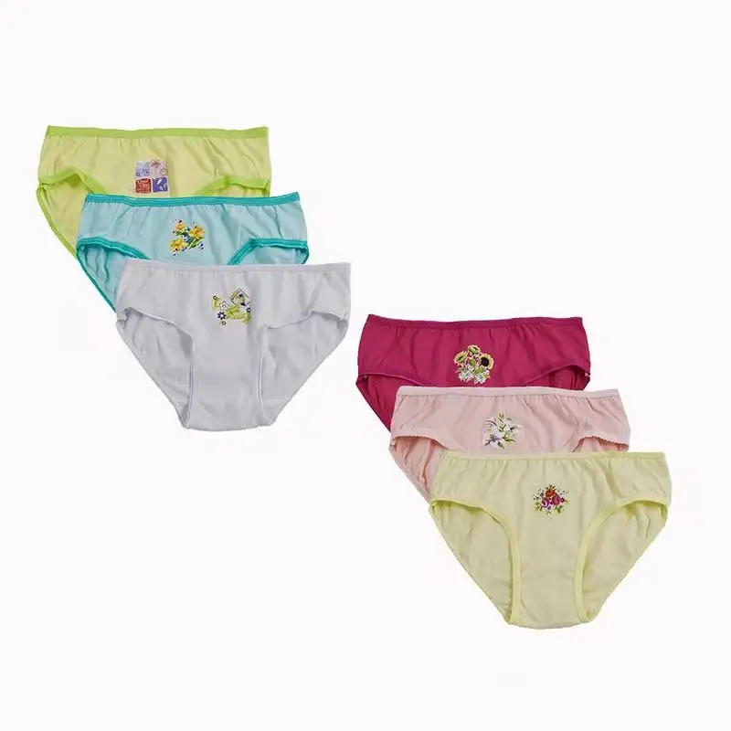 Rifornimento della fabbrica borsa per cambio a mano per ragazze 6 set di biancheria intima per bambini in cotone a triangolo biancheria intima per bambini biancheria intima per bambini un