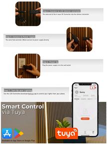 Panel de Pared Acústico de Madera con Tira de Luz LED de Silicona, Altamente Efectivo para el Sonido, para Sala de Estar y Dormitorio - Product Image 5