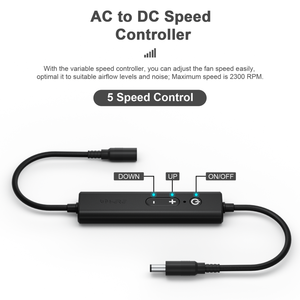 Ventilador USB de 120 mm de Alta Calidad <span class=keywords><strong>UpHere</strong></span> AC DC 12V, Ventilador de Refrigeración Ultrasilencioso, Ventilador de Ventilación de Alto Rendimiento, Compatible con EE. UU., Reino Unido, UE y Japón - Product Image 3
