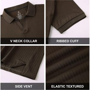 Camiseta Polo de Algodón Personalizada para Hombre, Manga Corta, Corte Regular, Transpirable, Tejido de Punto, Ropa Casual - Product Image 5