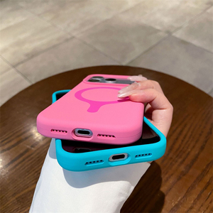 มาการองเคสซิลิโคนเหลวสีสกินทัชป้องกันสิ่งสกปรกสำหรับ iPhone 17 PRO MAX 16ที่ชาร์จแบบไร้สายที่คลุมหน้าต่างแม่เหล็กขนาดใหญ่ - Product Image 6