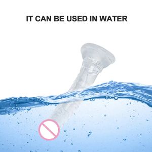 ワイルドフリーシリコーンGスポットディルド吸引カップ付きドンPVCセックス製品 - Product Image 6