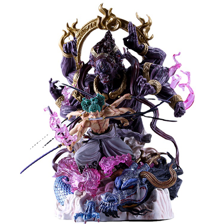 Cosplay PVC Model Toys 52CM GK Anime  Roronoa Zoro Action Figure For Birthday Gifts