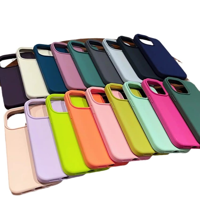 Factory Price Liquid Silicone TPU Shockproof Phone Case for iPhone 14 15 16 17 Pro Max&Plus Colorful Waterproof Soft Cover