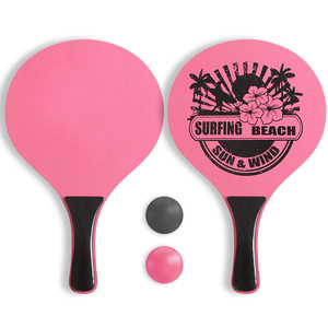 Bãi Biển Chuyên Nghiệp Vợt Tennis Cho Trẻ Em Và Người Lớn Bằng Gỗ Bãi Biển Mái Chèo Tennis Mái Chèo Trò Chơi Bãi Biển Vợt Set - Product Image 3