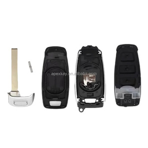 เปลือกกุญแจรีโมทรถยนต์แบบ 3 ปุ่ม รุ่นปรับปรุง สำหรับ A1 A4 A6 Q7 TT A5 A6 C8 A7 A8 A4L A6L A8L ปี 2017-2022  ตัวเรือนเปลี่ยนแทนได้ ใบมีดยังไม่ได้ตัด - Product Image 2