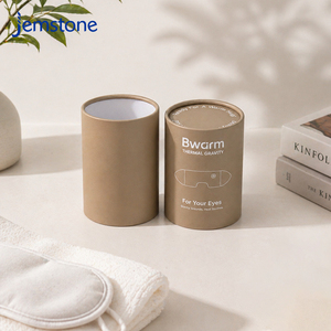 Custom UV Printing Craft Heated Eye Mask Cardboard Paper Tube Package Wholesale Biodegradable Cylinder Packaging <b>Gift</b> <b>Box</b> - Product Image 2