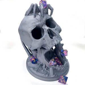 Tour à dés personnalisée en résine plastique polyédrique imprimée en 3D, motif Tête de Dragon et Château <span class=keywords><strong>du</strong></span> Dieu - Product Image 3