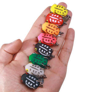 Leurre de pêche Hengjia 3cm 3.3g Topwater, 8 couleurs, imprimé, insecte artificiel flottant, grenouille, en plastique souple/métal, pour rivière, lac, ruisseau - Product Image 6