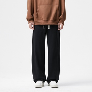 Pantalon de survêtement mi-long décontracté pour homme, coupe droite, ample, en coton 80% et polyester 20%, épais, écologique, personnalisable, marque privée, vente en gros - Product Image 3