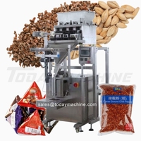 Machine d'ensachage verticale à 4 têtes, avec élévateur linéaire