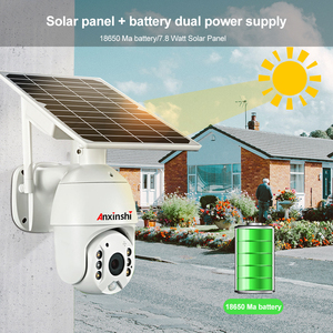 Anxinshi Ubox App 1080P <span class=keywords><strong>Voix</strong></span> bidirectionnelle 4G Wifi <span class=keywords><strong>IP</strong></span> Panneau solaire Batterie double alimentation PTZ Caméra CCTV - Product Image 3