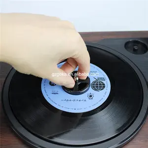 Phonograph LP player 45 rpm turntable vinyl adapter plastic 7" disc record 45 rpm adapter