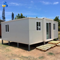 Maison conteneur modulaire préfabriquée pliable et portable à 2, 3 ou 4 chambres, extensible