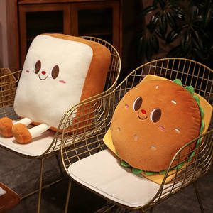 Mainan mewah kustom Burger mainan boneka hewan mainan bayi hadiah ulang tahun bantal tempat tidur mainan tidur - Product Image 2