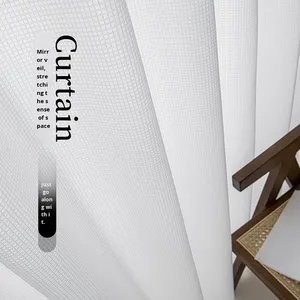 Nuova <span class=keywords><strong>Tenda</strong></span> a Palloncino <span class=keywords><strong>Bianca</strong></span> per Finestre Protezione Solare Velo Specchiato Ispessito Semi-Oscurante Traslucido - Product Image 4