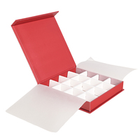 Boîte d'emballage de chocolat personnalisée en carton rigide avec séparateurs vides personnalisés, impression personnalisée, logo de conception, Dubaï