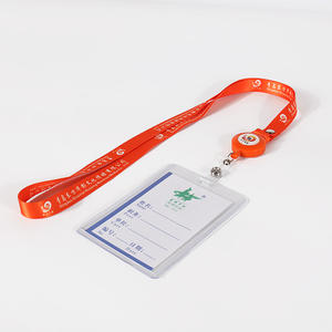 الأحداث الأعمال البوليستر مخصصة الترويجية طويلة شارة بكرة حامل الحبل مدير أشرطة للعنق - Product Image 1